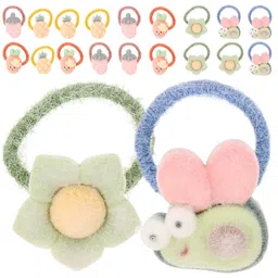 LYTIX Girls Set Of 20 Embellished Ponytail Holders-41