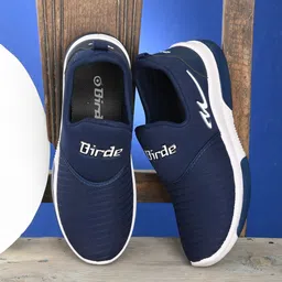 BIRDE Men Navy Blue Printed Sneakers-image-34