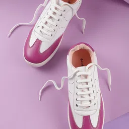 Mast & Harbour Women Colourblocked & Perforated Sneakers-12