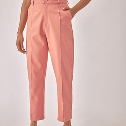 The Label Life Women Tapered Fit High-Rise Pleated Trousers-image-97