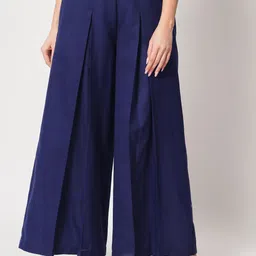 9rasa Women Pleated Cotton Trouser-image-24