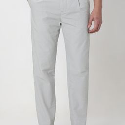 Mufti Men Relaxed Tapered Fit Mid-Rise Striped Cotton Trouser-picture-11