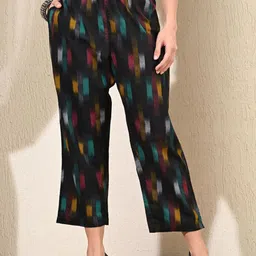 DECKEDUP Women Ethnic Motifs Printed Regular Trousers-15