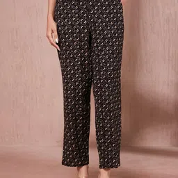 Fabindia Women Ethnic Motifs Printed Mid-Rise Trousers-image-28
