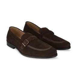 HATS OFF ACCESSORIES Men Buckles Detailed Lightweight Leather Loafers-picture-18