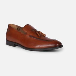 Van Heusen Men Tassels Detail Leather Loafers-image-101