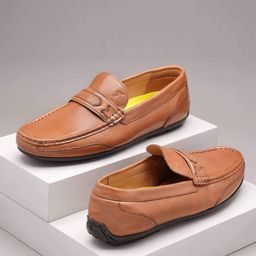 Florsheim Men Round Toe Leather Driving Shoes-image-26