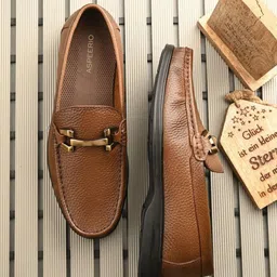 Egoss Men Leather Lightweight Loafers-picture-40