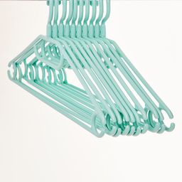 Home Centre Winston Elora Green 10 Pieces Polypropylene Clothes Hangers-52