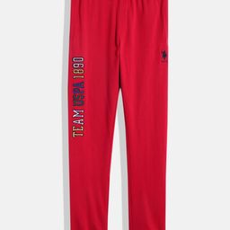 U.S. Polo Assn. Kids Boys Brand Logo Embroidered Pure Cotton Joggers-picture-41