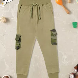 ZION Boys Printed Pure Cotton Joggers-image-1