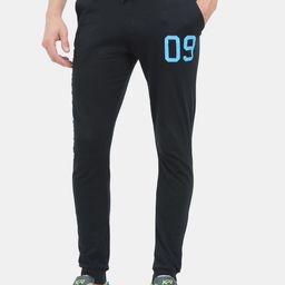 ARDEUR Men Black Solid Regular Fit Cotton Joggers-image-25