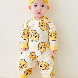 StyleCast Infant Boys Conversational Printed Cotton Rompers-image-52