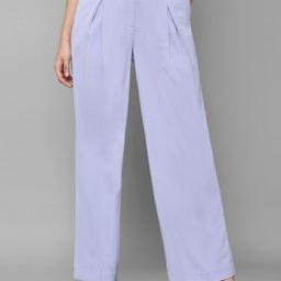Allen Solly Woman Women Blue Pleated Trousers-image-99