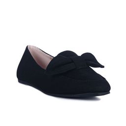 London Rag Women Black Suede Loafers-image-74
