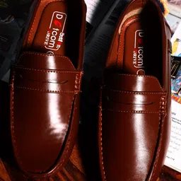 Action Men Memory Foam Insole Lightweight Penny Loafers-6