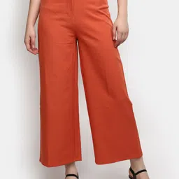 V-Mart Women Mid-Rise Cotton Culottes Trousers-picture-46