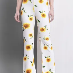 TANDUL Women Floral Relaxed Trousers-image-99