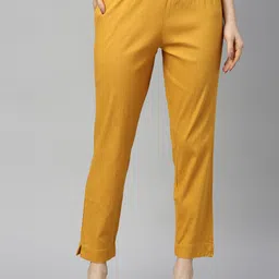 IndianRang Women Relaxed Mid-Rise Regular Fit Pure CottonTrouser-picture-41