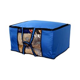 Stylista Blue & Black Water Resistant Blanket Storage Organiser-picture-29