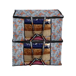Stylista Blue & Red  2 Pieces Floral Printed Water Resistant Sweater Bags-28