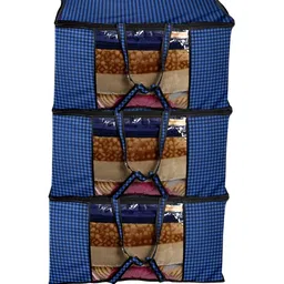 Stylista Blue 3 Pieces Water Resistant Multi-Utility Organisers-21