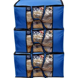 Stylista Blue & Black 3 Pieces Water Resistant Sweater Bag Organisers-10