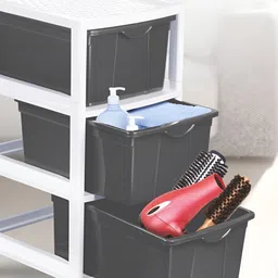 Nayasa Grey Set of 3 Regular Multi-Utility Organisers-17