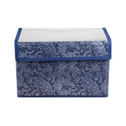Kuber Industries Blue & White 3 Pieces Regular Multi-Utility Organisers-2