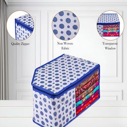Kuber Industries Blue & White 9 Pieces Regular Multi-Utility Organisers-8