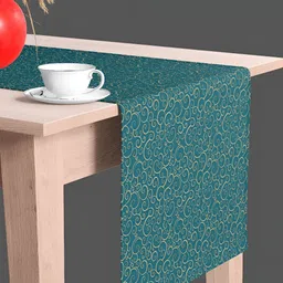 ArtzFolio Green & Yellow Printed Table Canvas image 2