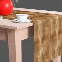 ArtzFolio Brown Printed Rectangular Table Runner image 4