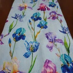 TARA- Sparkling Homes 4/6 Seater Abstract Digitally Printed Reversible Dining Table Runner image 4