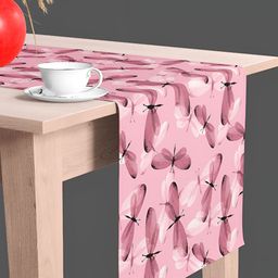 ArtzFolio Pink Printed Rectangular Table Runner image 4