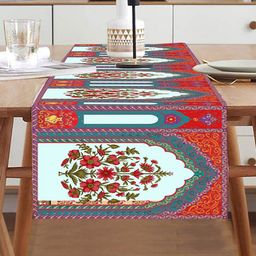 homewards Blue & Red Printed Rectangular Table Runners image 4