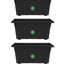 TRUSTBASKET 3-Pcs Black Rectangular Planters image 5