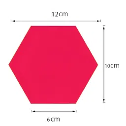 Wall1ders 7 Pieces Metallic-color Hexagon Acrylic Mirror Wall Stickers image 5