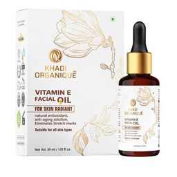Khadi Organique Vitamin E Facial Oil For Radiant Skin with Sunflower & Peanut Oil - 30ml-26