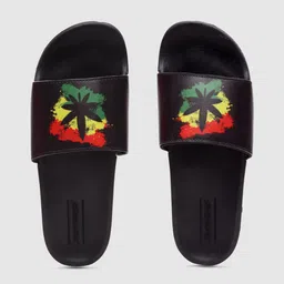Solethreads Men Black & Multicoloured Sliders image 5