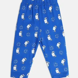 MINI KLUB Boys Conversational Printed Mid-Rise Pure Cotton Relaxed Trousers-picture-20