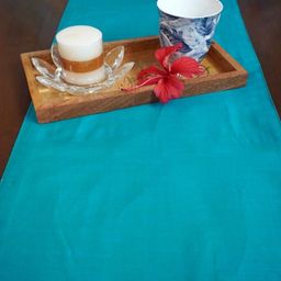 TARA- Sparkling Homes 4/6 Seater Abstract Digitally Printed Reversible Dining Table Runner image 2