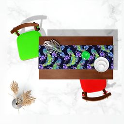 ArtzFolio Black Printed Rectangular Table Runner image 4