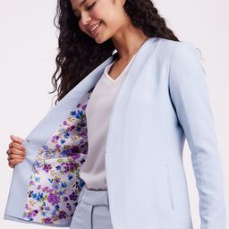 FableStreet Relaxed Fit Stretchable Front Open Blazer image 3