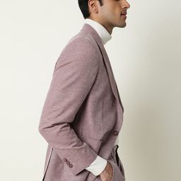 RARE RABBIT Men Dexit Tailored Fit Solid Single-Breasted Blazer image 4