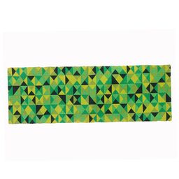 Saral Home Green Geometric Printed Cotton Multiuse Runner image 4