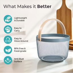 The Better Home Blue Set of 1 Regular Core Organisers image 3