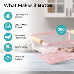 The Better Home Pink Set of 1 Regular Core Organisers image 3