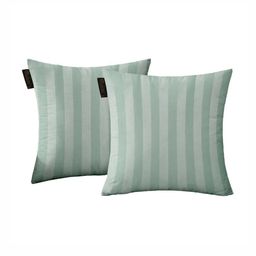 Lushomes Green Set of 2 Striped Square Cushion Covers image 3