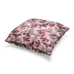 BIANCA Red & Pink Set of 2 Floral Square Cushion Covers image 3