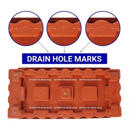 TRUSTBASKET 12-Pcs Brown Rectangular Planters image 3